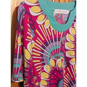 Tracy Negoshian Tunic Dress Shift Knee Sz XS  Resort Vacation wear‎